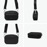 ラコステ ショルダーバッグ メンズ レディース ブランド 小さめ LACOSTE バッグ 斜めがけ 大人 かっこいい 上品 軽量 おしゃれ ミニショルダー 斜め掛け 黒 ザ ブレンドシーズナル モノグラムコンビレポーターバッグ NH5175BG