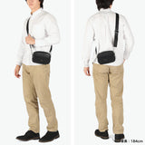 ラコステ ショルダーバッグ メンズ レディース ブランド 小さめ LACOSTE バッグ 斜めがけ 大人 かっこいい 上品 軽量 おしゃれ ミニショルダー 斜め掛け 黒 ザ ブレンドシーズナル モノグラムコンビレポーターバッグ NH5175BG