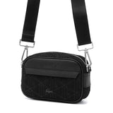 ラコステ ショルダーバッグ メンズ レディース ブランド 小さめ LACOSTE バッグ 斜めがけ 大人 かっこいい 上品 軽量 おしゃれ ミニショルダー 斜め掛け 黒 ザ ブレンドシーズナル モノグラムコンビレポーターバッグ NH5175BG