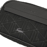 ラコステ ショルダーバッグ メンズ レディース ブランド 小さめ LACOSTE バッグ 斜めがけ 大人 かっこいい 上品 軽量 おしゃれ ミニショルダー 斜め掛け 黒 ザ ブレンドシーズナル モノグラムコンビレポーターバッグ NH5175BG