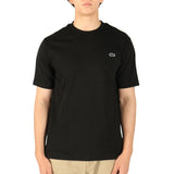 Lacoste T-shirt Short Sleeve Men's Women's Plain LACOSTE Crew Neck 100% Cotton Stylish Classic Casual Simple Brand Tops Round Neck Logo Classic Fit Outline Clock Crew Neck T-shirt TH5582-99