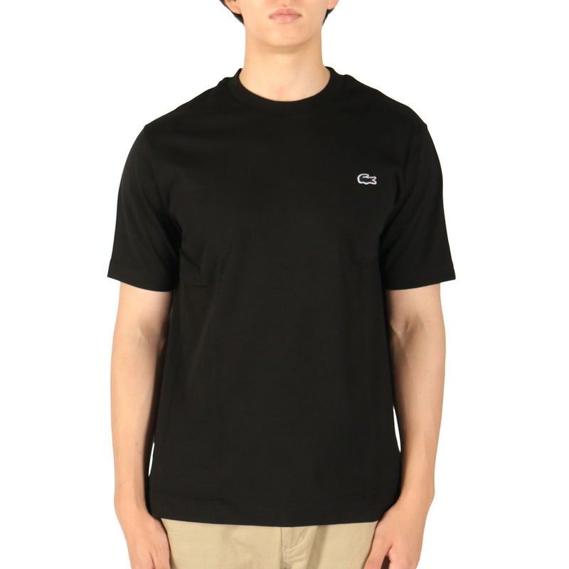 Lacoste T-shirt Short Sleeve Men's Women's Plain LACOSTE Crew Neck 100% Cotton Stylish Classic Casual Simple Brand Tops Round Neck Logo Classic Fit Outline Clock Crew Neck T-shirt TH5582-99