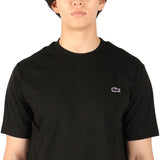 Lacoste T-shirt Short Sleeve Men's Women's Plain LACOSTE Crew Neck 100% Cotton Stylish Classic Casual Simple Brand Tops Round Neck Logo Classic Fit Outline Clock Crew Neck T-shirt TH5582-99