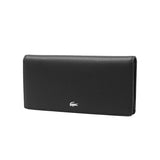 ラコステ 長財布 メンズ レディース 札 小銭 ブランド LACOSTE 財布 小銭入れあり 本革 大人 革 レザー 牛革 おしゃれ 無地 シンプル カード 軽量 軽い 小銭入れ ロゴ スリム ロングウォレット NH1603KP