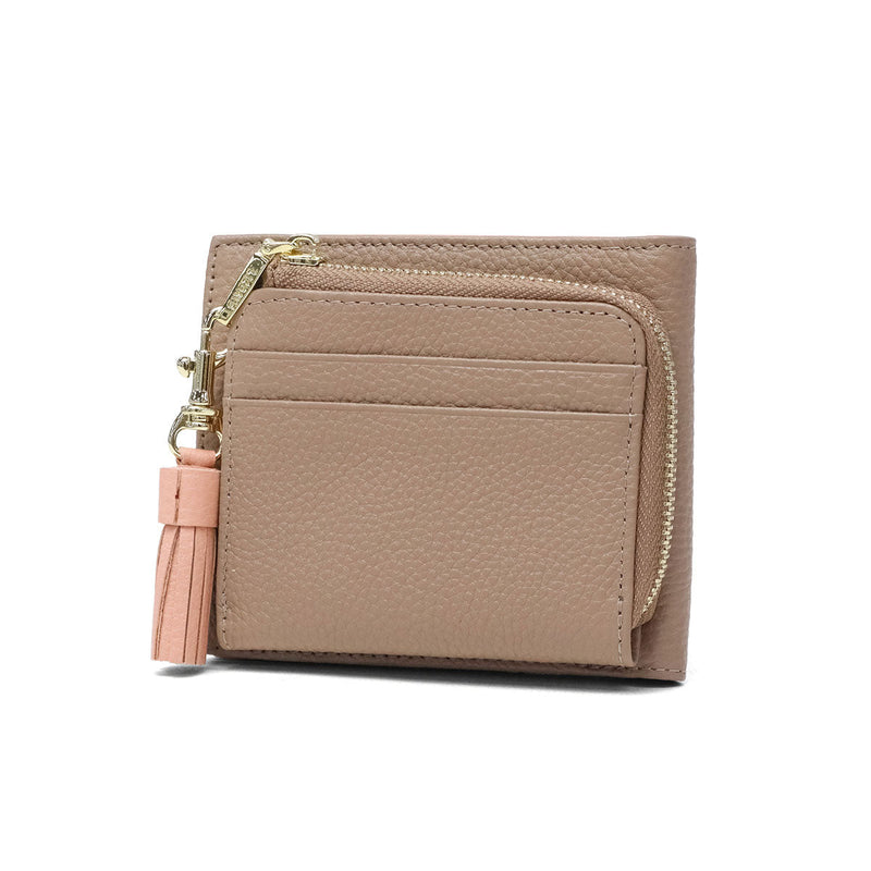 リズデイズ 二つ折り財布 レディース ファスナー ブランド LIZDAYS 財布 二つ折り 本革 大人 使いやすい 革 牛革 レザー 小さめ コンパクト ミニ財布 かわいい おしゃれ 本革二つ折り財布 lz-615