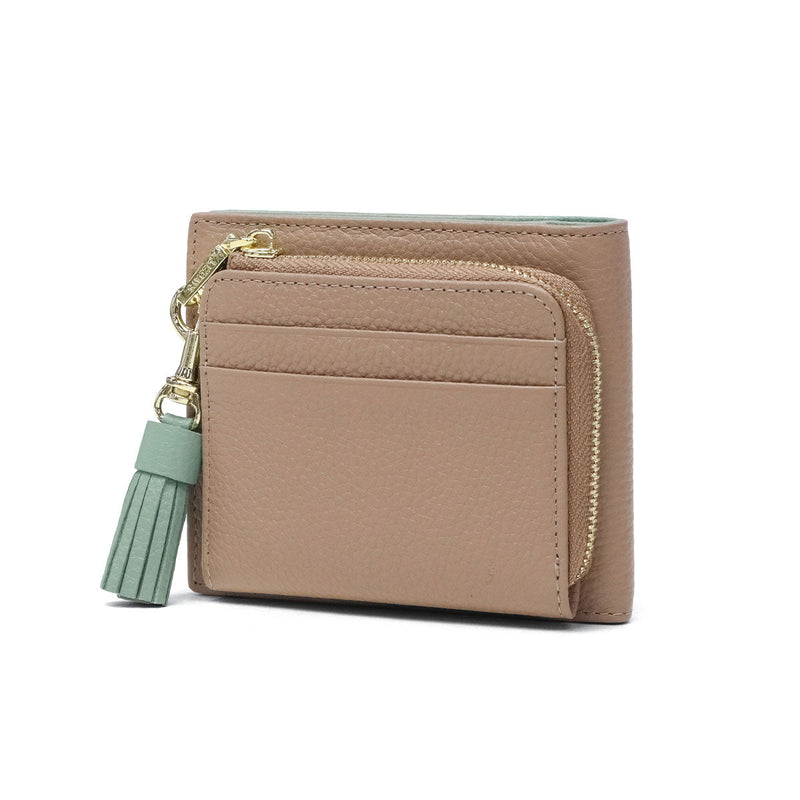 リズデイズ 二つ折り財布 レディース ファスナー ブランド LIZDAYS 財布 二つ折り 本革 大人 使いやすい 革 牛革 レザー 小さめ コンパクト ミニ財布 かわいい おしゃれ 本革二つ折り財布 lz-615