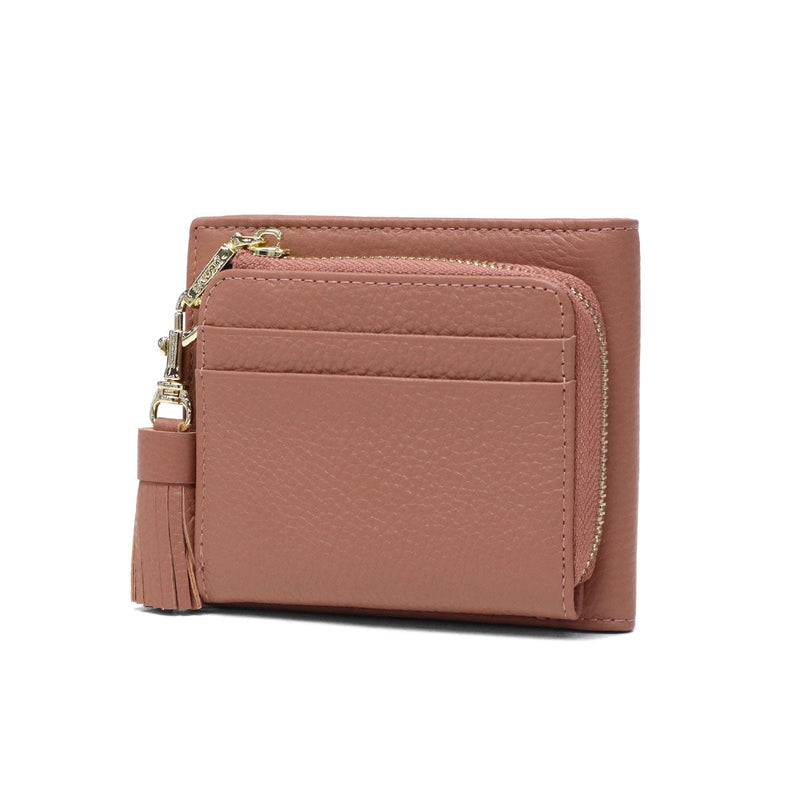 リズデイズ 二つ折り財布 レディース ファスナー ブランド LIZDAYS 財布 二つ折り 本革 大人 使いやすい 革 牛革 レザー 小さめ コンパクト ミニ財布 かわいい おしゃれ 本革二つ折り財布 lz-615