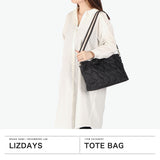 リズデイズ トートバッグ レディース 布 LIZDAYS バッグ 軽量 軽い 小さめ ブランド 斜めがけ ショルダー 大人 上品 おしゃれ かわいい 撥水 高級感 シンプル B5 2WAY ナイロン キルティング バッグ lz-70512