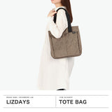 リズデイズ トートバッグ レディース 布 LIZDAYS バッグ 軽量 軽い ブランド ナイロン A4 大人 上品 おしゃれ かわいい 撥水 縦型 高級感 キルティング 仕切り 目隠し フラップ シンプル トートバッグ lz-71502
