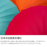 マブ 傘 江戸 日傘 メンズ レディース mabu 長傘 雨傘 大きい 晴雨兼用 ブランド UV UVカット 手動開閉 丈夫 多骨 おしゃれ シンプル 男性 女性 モダン 和柄 紫外線対策 江戸切子柄 24本 親骨60cm 超軽量24本骨傘