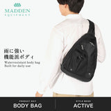 メデン イクイップメント ボディバッグ メンズ レディース ワンショルダー MADDEN EQUIPMENT ショルダーバッグ スリングバッグ ブランド 防水 撥水 斜めがけ ショルダー 軽量 シンプル B5 5L ELBERT EQPK-05