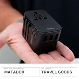 【日本正規品】 マタドール アダプター 急速充電 type C タイプC USB 2口 Matador 変換 USB-C PD35 ポート 同時 充電 給電 マルチカントリー対応 AC スマートチャージング 海外 グローバルトラベルアダプター