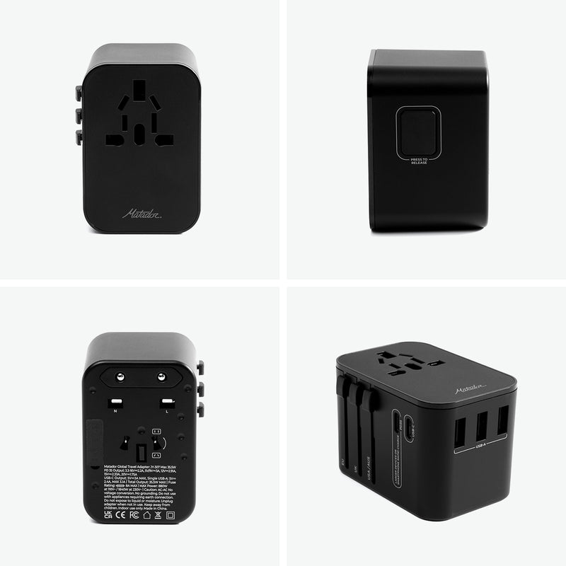 【日本正規品】 マタドール アダプター 急速充電 type C タイプC USB 2口 Matador 変換 USB-C PD35 ポート 同時 充電 給電 マルチカントリー対応 AC スマートチャージング 海外 グローバルトラベルアダプター