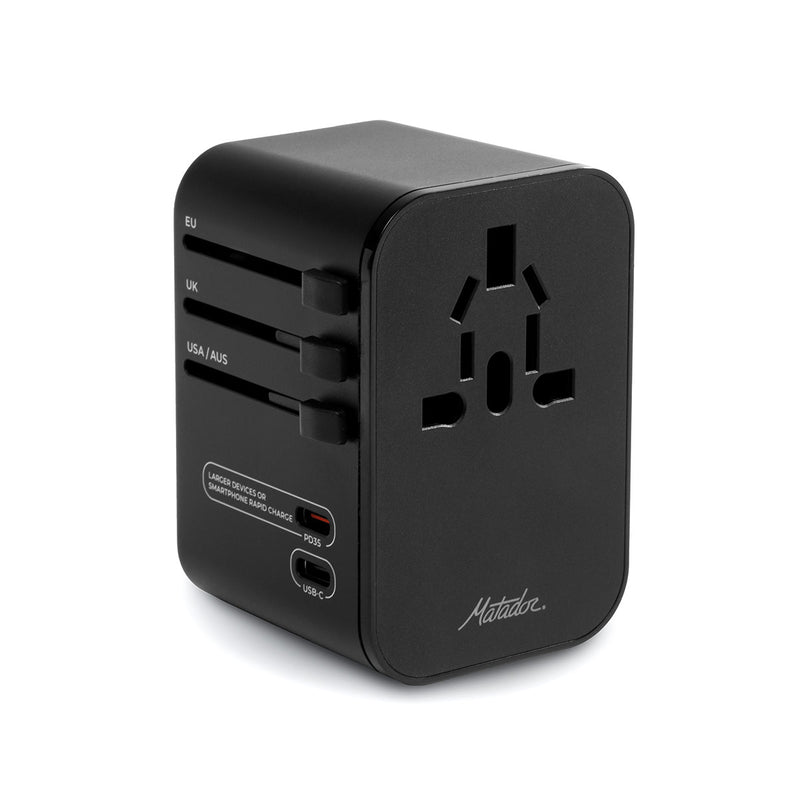 【日本正規品】 マタドール アダプター 急速充電 type C タイプC USB 2口 Matador 変換 USB-C PD35 ポート 同時 充電 給電 マルチカントリー対応 AC スマートチャージング 海外 グローバルトラベルアダプター