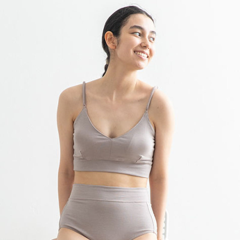 me. インナー レディース 下着 ミードット ブラジャー コットン パッド ノンワイヤー 綿 アンダー 60～84 リラックス ナイトブラ オシャレ 抗菌 防臭 締め付けない 日本製 organic cotton citoratec ブラトップ me-22210