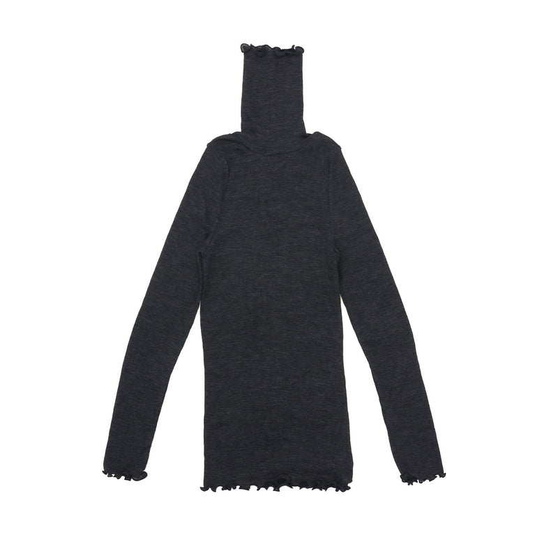 me. インナー レディース ミードット 長袖 おしゃれ 冬 秋冬 ハイネック タートル ウール メリノウール トップス 保湿 放湿 メロー リブ 重ね着 シンプル 日本製 merino washable wool タートルネック me-23309