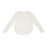 me. Tシャツ レディース 長袖 ミードット ロングTシャツ プルオーバー カットソー シンプル 日本製 薄手 カジュアル おしゃれ トップス flow cotton silk ヘンリーネックT me-24401