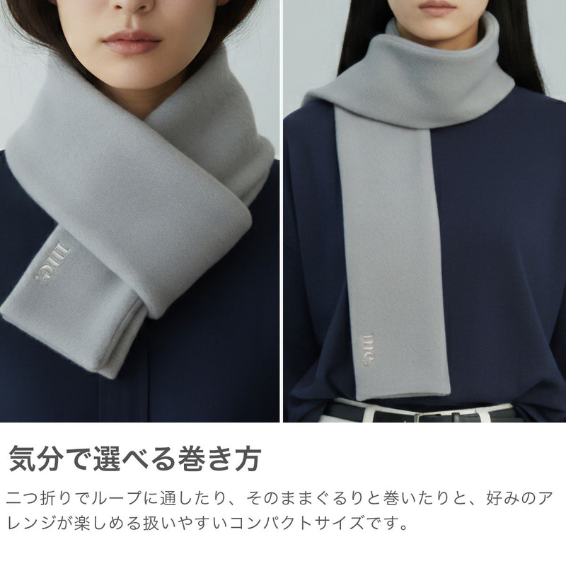 me. マフラー レディース 冬 ふわふわ ミードット ブランド 無地 おしゃれ プレゼント ウール 綿 起毛 チクチクしない コンパクト ロゴ 刺繍 軽量 軽い 日本製 cloudy wool フラッフィマフラー me-25310