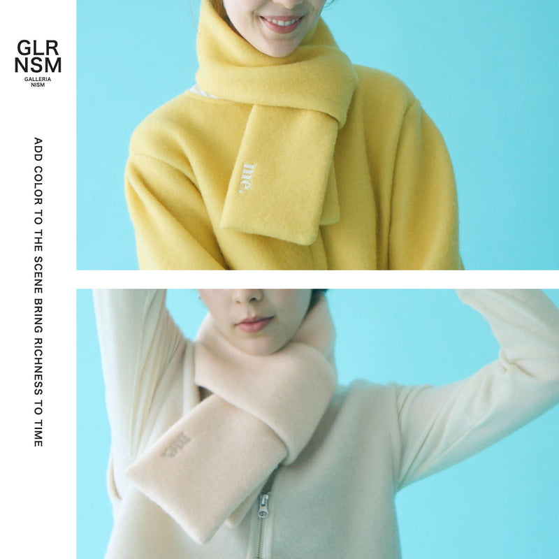 me. マフラー レディース 冬 ふわふわ ミードット ブランド 無地 おしゃれ プレゼント ウール 綿 起毛 チクチクしない コンパクト ロゴ 刺繍 軽量 軽い 日本製 cloudy wool フラッフィマフラー me-25310