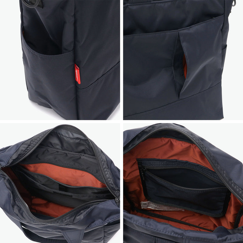 マンハッタンパッセージ トートバッグ メンズ レディース 大きめ ファスナー付き MANHATTAN PASSAGE 大容量 ビジネス 通勤 軽量 ブランド ナイロン 斜めがけ 2WAY B4 17L “デイ-イン デイ-アウト” トート 2445