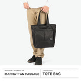 【正規取扱店】 マンハッタンパッセージ トートバッグ メンズ レディース ファスナー付き ブランド 大きめ MANHATTAN PASSAGE カジュアル ビジネス 縦型 軽量 通勤 A4 17L プラス スタイリッシュトート コミューター Plus2 3202
