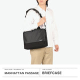 【正規取扱店】 マンハッタンパッセージ ブリーフケース メンズ ナイロン MANHATTAN PASSAGE ビジネスバッグ ショルダー 通勤 拡張 エキスパンダブル 出張 A4 9L 10.5L 2WAY プラス2.1 スリム ウェルオーガナイズド 3311