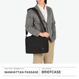 【正規取扱店】 マンハッタンパッセージ ブリーフケース ナイロン メンズ キャリーオン MANHATTAN PASSAGE ショルダー ビジネス 通勤 自立 軽い 手持ち 10.5L A4 2WAY エスト3 スリムブリーフケース 5611