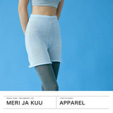 メリ ヤ ク― インナーパンツ レディース 冬 防寒 meri ja kuu アンダーウェア 女性 ペチコート ペチパンツ 透け防止 肌着 シルク ふわふわ 冷えとり 日本製 MERI JA KUU SILK SERIES シルク2分丈インナーパンツ mj-2P-HS1