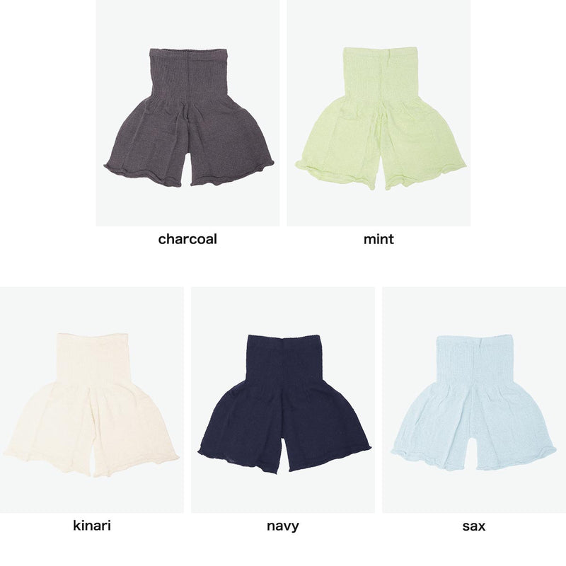 メリ ヤ ク― インナーパンツ レディース 冬 防寒 meri ja kuu アンダーウェア 女性 ペチコート ペチパンツ 透け防止 肌着 シルク ふわふわ 冷えとり 日本製 MERI JA KUU SILK SERIES シルク2分丈インナーパンツ mj-2P-HS1