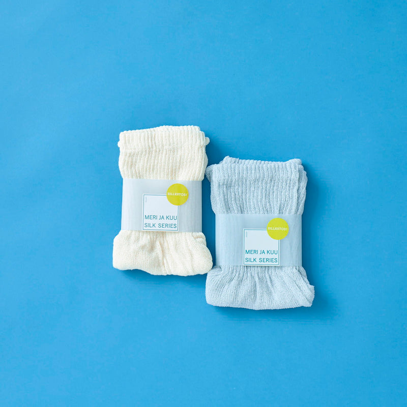 メリ ヤ ク― インナーパンツ レディース 冬 防寒 meri ja kuu アンダーウェア 女性 ペチコート ペチパンツ 透け防止 肌着 シルク ふわふわ 冷えとり 日本製 MERI JA KUU SILK SERIES シルク2分丈インナーパンツ mj-2P-HS1