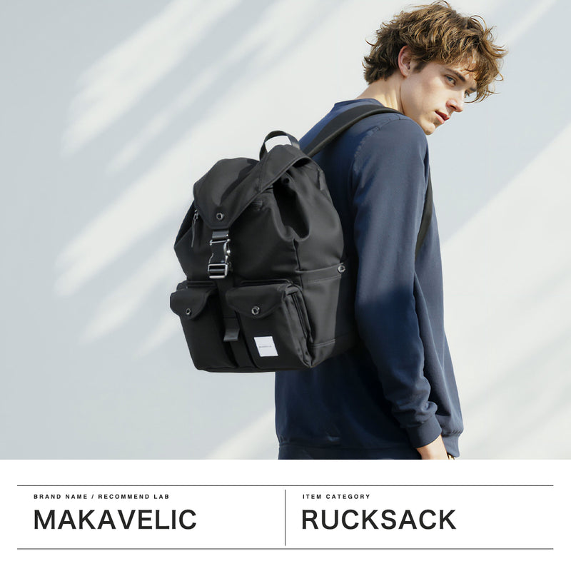 【正規品1年保証】 マキャベリック リュック メンズ レディース 大容量 通学 MAKAVELIC バックパック リュックサック 軽量 A4 ナイロン 通勤 12L 撥水 PC 学生 SIERRA Grace Double Pocket 2 Backpack 3125-10103