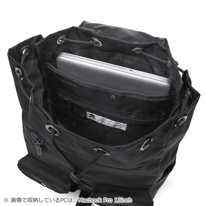 【正規品1年保証】 マキャベリック リュック メンズ レディース 大容量 通学 MAKAVELIC バックパック リュックサック 軽量 A4 ナイロン 通勤 12L 撥水 PC 学生 SIERRA Grace Double Pocket 2 Backpack 3125-10103
