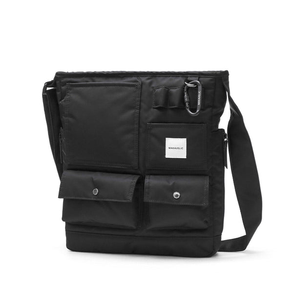 【正規品1年保証】 マキャベリック ショルダーバッグ メンズ レディース 大容量 大きめ MAKAVELIC 斜めがけ 大人 軽量 かっこいい A4 ブランド トート バッグ 斜め掛け PC 黒 SIERRA Grace Multi Pocket Tote Bag 3125-10202