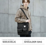 【正規品1年保証】 マキャベリック ショルダーバッグ メンズ レディース 大容量 大きめ MAKAVELIC 斜めがけ 大人 軽量 かっこいい A4 ブランド トート バッグ 斜め掛け PC 黒 SIERRA Grace Multi Pocket Tote Bag 3125-10202