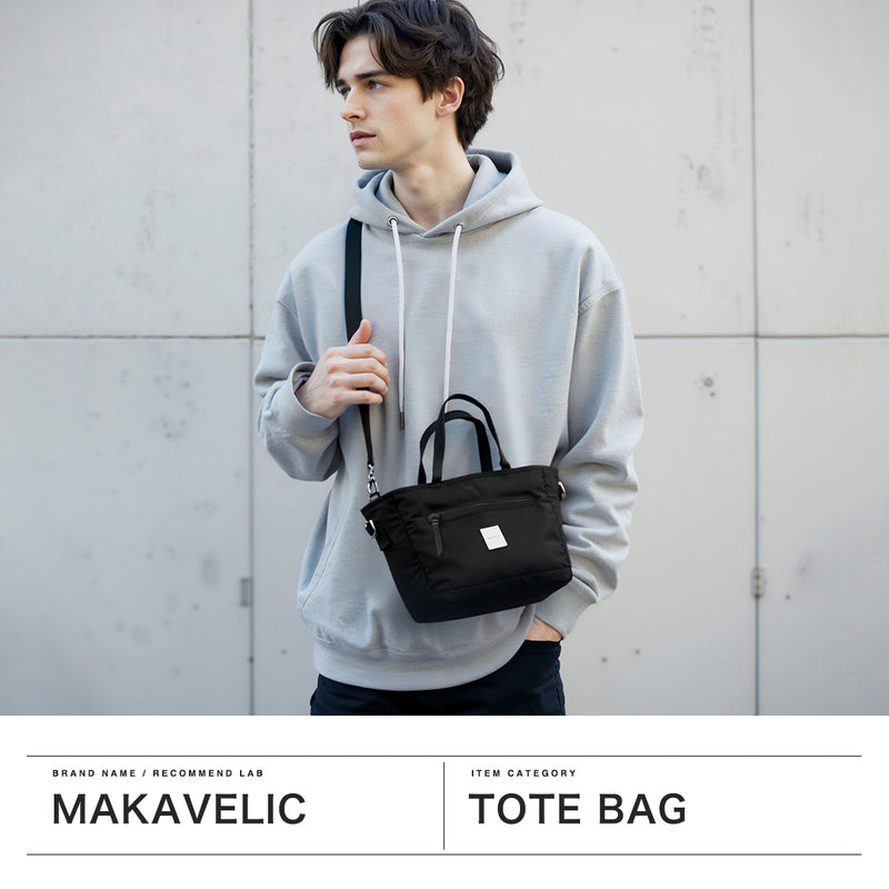 【正規品1年保証】 マキャベリック トートバッグ メンズ レディース 小さめ MAKAVELIC 2WAY ショルダー バッグ 軽量 ナイロン B5 4L ミニ 撥水 斜めがけ SIERRA Grace 2way Bottle Walking Mini Tote 3125-10203