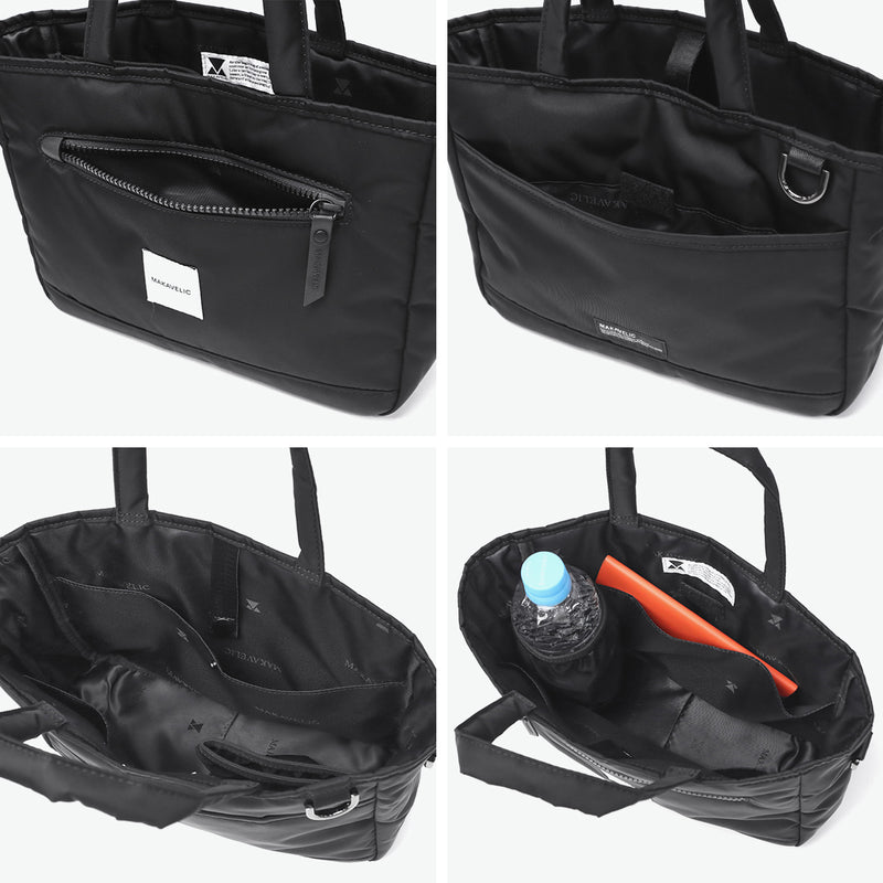 【正規品1年保証】 マキャベリック トートバッグ メンズ レディース 小さめ MAKAVELIC 2WAY ショルダー バッグ 軽量 ナイロン B5 4L ミニ 撥水 斜めがけ SIERRA Grace 2way Bottle Walking Mini Tote 3125-10203