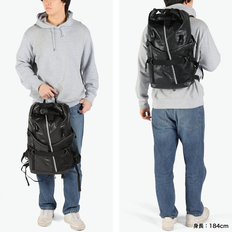 【正規品1年保証】 マキャベリック リュック メンズ レディース 大容量 通学 通勤 MAKAVELIC リュックサック バックパック 大きめ PC おしゃれ A4 B4 18L 撥水 RICO UNIT ROLL TOP MOUNTAIN BACKPACK 3125-10106