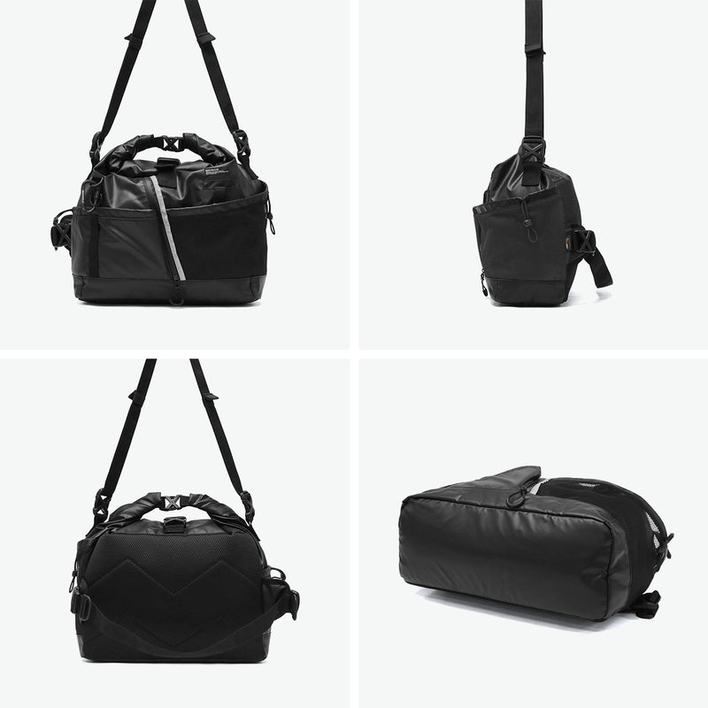 【正規品1年保証】 マキャベリック ショルダーバッグ メンズ レディース 斜めがけバッグ MAKAVELIC メッセンジャーバッグ 大きめ おしゃれ A4 撥水 RICO UNIT 2WAY ROLL TOP MESSENGER BAG 3125-10504