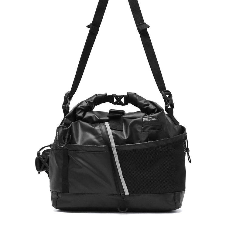 【正規品1年保証】 マキャベリック ショルダーバッグ メンズ レディース 斜めがけバッグ MAKAVELIC メッセンジャーバッグ 大きめ おしゃれ A4 撥水 RICO UNIT 2WAY ROLL TOP MESSENGER BAG 3125-10504