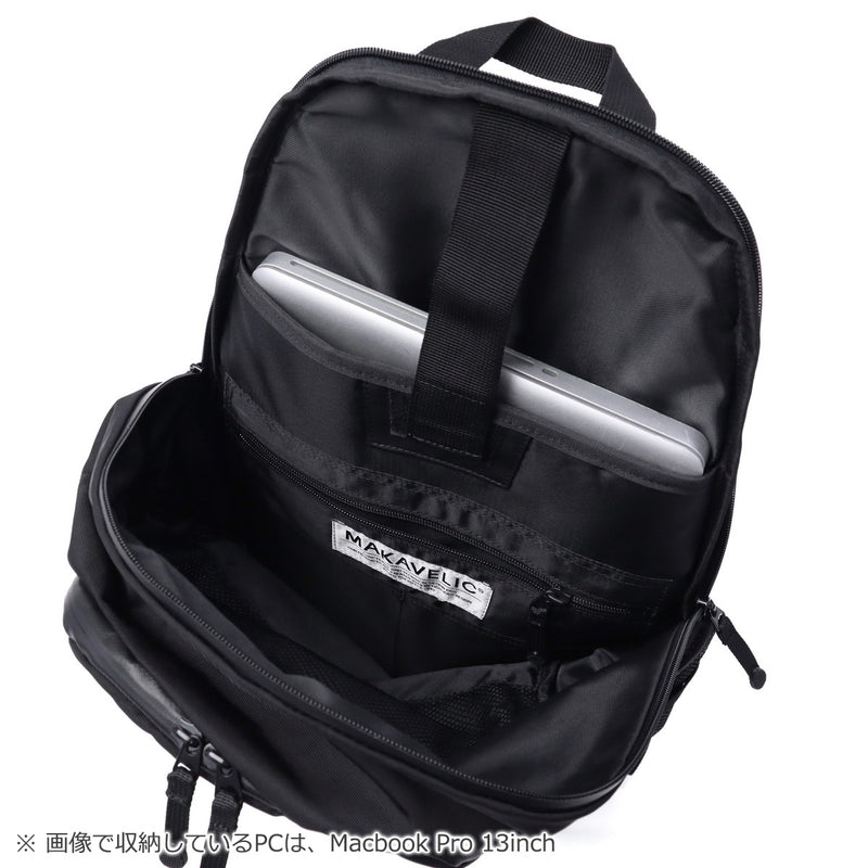 【正規品1年保証】 マキャベリック リュック メンズ レディース 軽量 通学 MAKAVELIC リュックサック バックパック おしゃれ カジュアル 大人 撥水 防水 PC 14インチ A4 16L SQUAD STRIKE DAYPACK 3125-10109