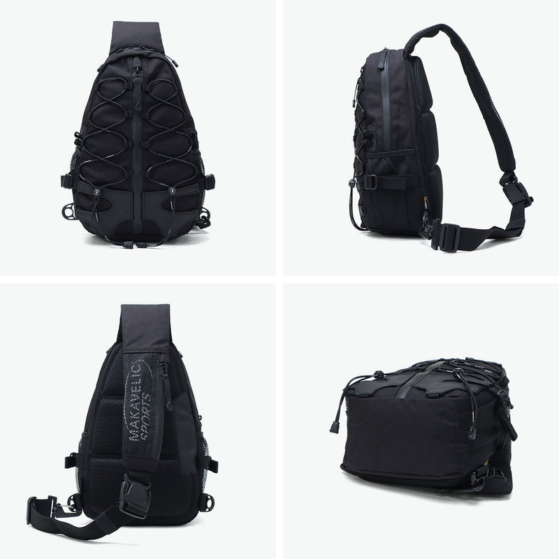 【正規品1年保証】 マキャベリック ボディバッグ メンズ レディース 軽量 MAKAVELIC ブランド かっこいい カジュアル 斜めがけ ショルダー バッグ 撥水 防水 黒 A5 SQUAD COCOON 5 BODY BAG 3125-10305