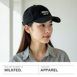 ミルクフェド キャップ レディース 深め MILKFED. 帽子 ブランド 無地 ロゴ シンプル かわいい おしゃれ BAR刺繍ロゴ 6パネルキャップ リップストップ シンプル カジュアル BAR RIPSTOP CAP 103252051001