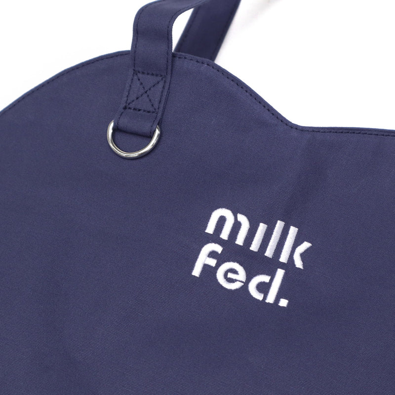 ミルクフェド トートバッグ レディース キャンバス 軽量 トート バッグ MILKFED. サブバッグ 肩掛け マチなし 無地 ロゴ ハート ハート型 かわいい 学生 大学生 高校生 B5 HEART SHAPED TOTE BAG 103243053004