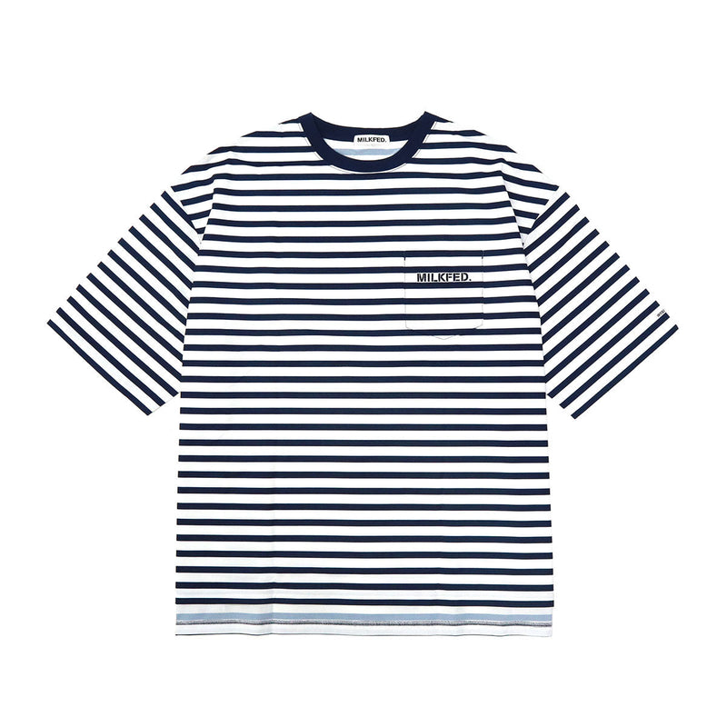 ミルクフェド Tシャツ レディース MILKFED. ビッグシルエット ラッシュガード ポケT ポケット付き 水陸両用 Ocean Pacific コラボ ロゴ バックプリント MILKFED. ×OP RASH GUARD POCKET TEE 103252011008