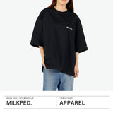 ミルクフェド Tシャツ レディース MILKFED. ビッグシルエット ラッシュガード ポケT ポケット付き 水陸両用 Ocean Pacific コラボ ロゴ バックプリント MILKFED. ×OP RASH GUARD POCKET TEE 103252011008
