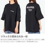 ミルクフェド Tシャツ レディース MILKFED. ビッグシルエット ラッシュガード ポケT ポケット付き 水陸両用 Ocean Pacific コラボ ロゴ バックプリント MILKFED. ×OP RASH GUARD POCKET TEE 103252011008