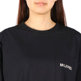 ミルクフェド Tシャツ レディース MILKFED. ビッグシルエット ラッシュガード ポケT ポケット付き 水陸両用 Ocean Pacific コラボ ロゴ バックプリント MILKFED. ×OP RASH GUARD POCKET TEE 103252011008