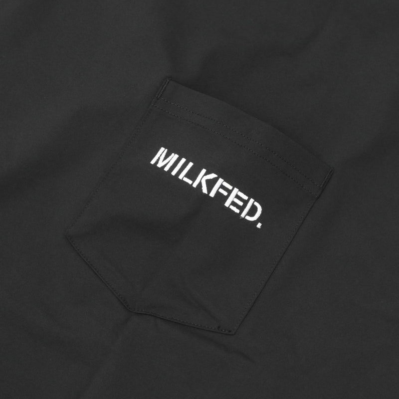 ミルクフェド Tシャツ レディース MILKFED. ビッグシルエット ラッシュガード ポケT ポケット付き 水陸両用 Ocean Pacific コラボ ロゴ バックプリント MILKFED. ×OP RASH GUARD POCKET TEE 103252011008