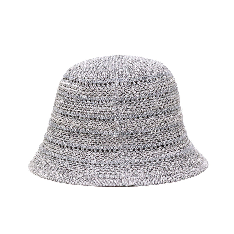 ミルクフェド ハット レディース MILKFED. 帽子 夏 バケットハット ロゴ 刺繍 シンプル ニット おしゃれ 透かし編み 深め ファッション小物 ブランド LOGO EMBROIDERY KNIT HAT 103252051009
