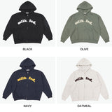 ミルクフェド パーカー レディース 大きいサイズ ジップ MILKFED. アウター 秋 冬 おしゃれ 女子 かわいい ロゴ ファスナー ジップパーカー ブランド フーディー ARCH COOPER LOGO ZIP UP HOODIE 103253012001